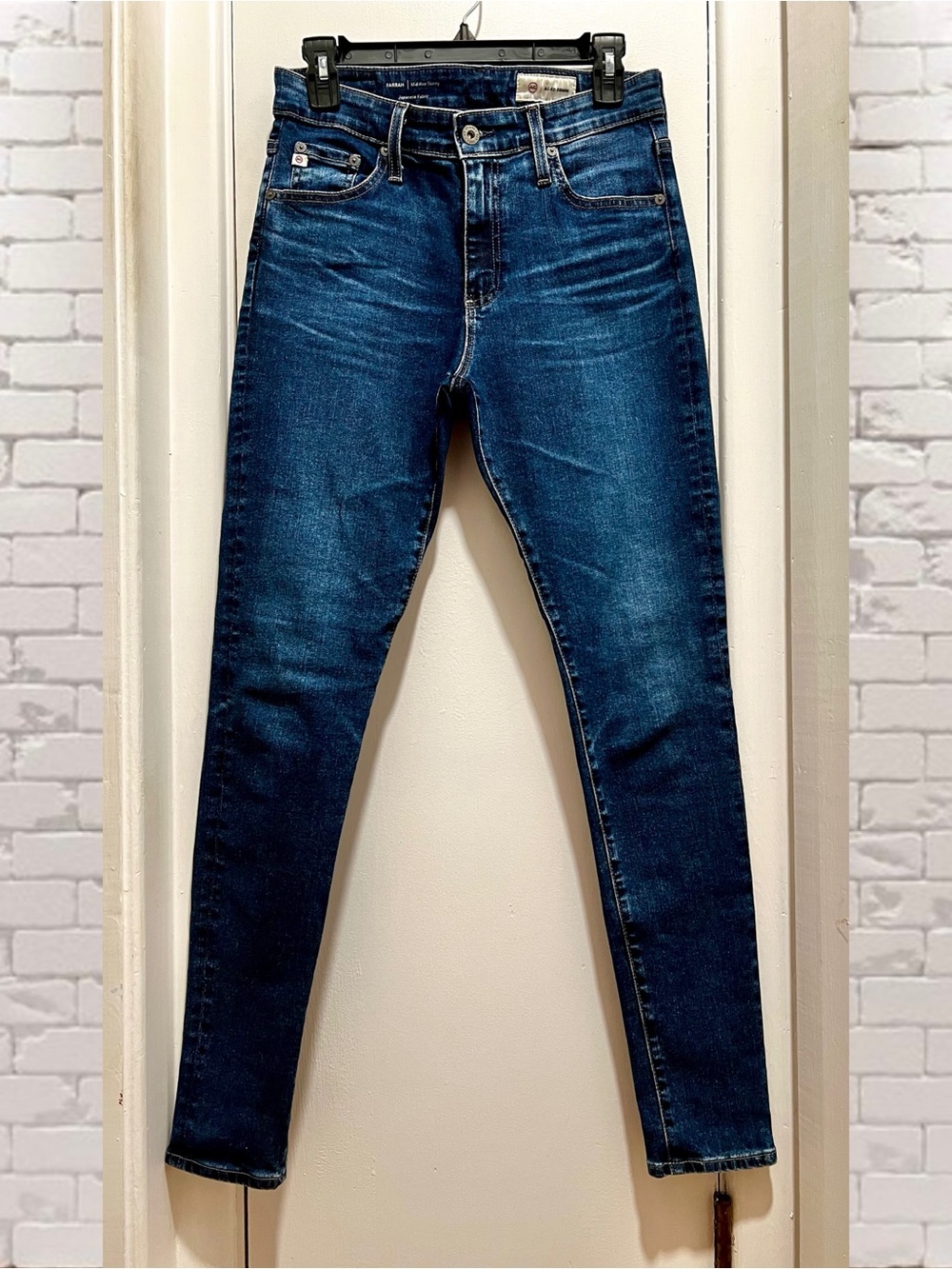 Adriano Goldschmied AG-ED Denim The Farrah Skinny Ankle Mid Rise Jeans